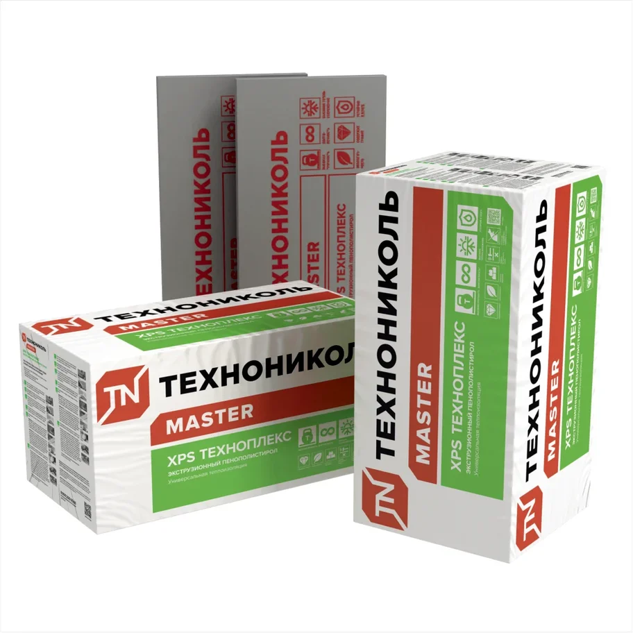 Пенополистирол экструзионный ТЕХНОПЛЕКС (1180х580х40, 10шт; 0,27376м3 ...